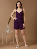 Plum Crush Lace Back Modal Sleep Set