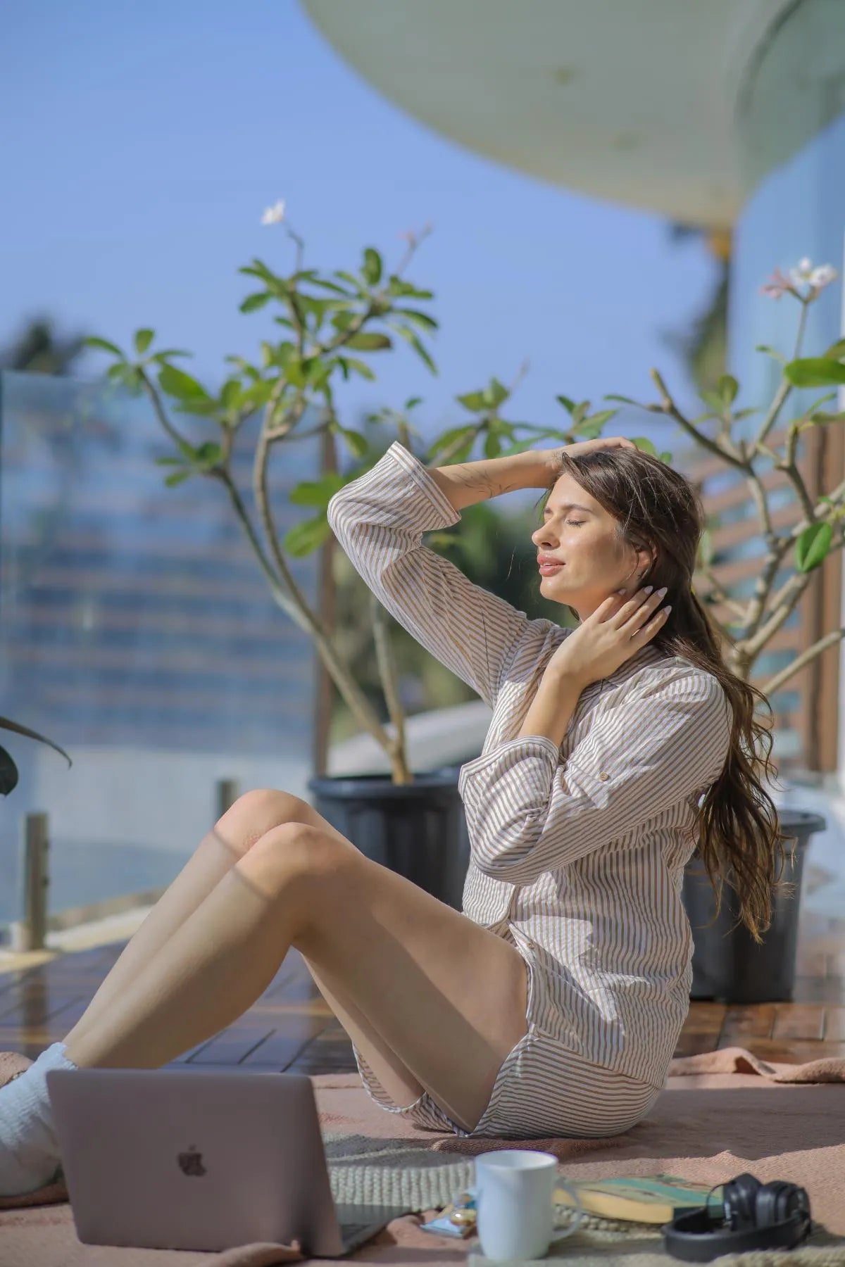 Buy Cotton Seer Sucker Lounge Set 