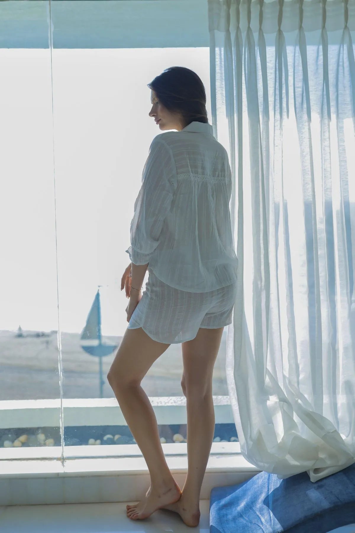 Cotton Dobby Night Wear Set
