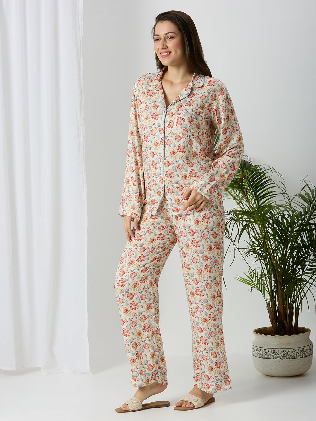 Blossom Breeze Shirt & Pyjama Set