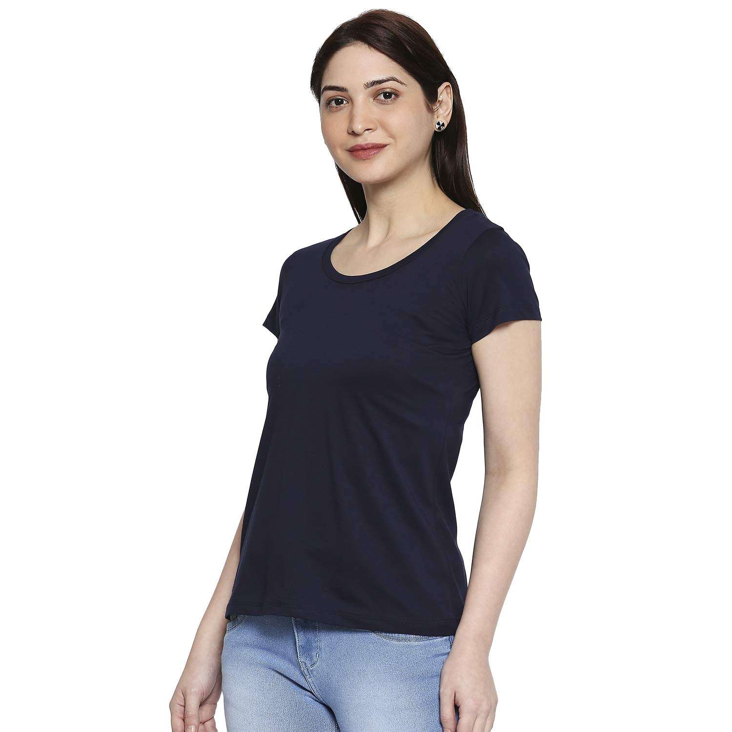 Navy Blue Round Neck T-shirt
