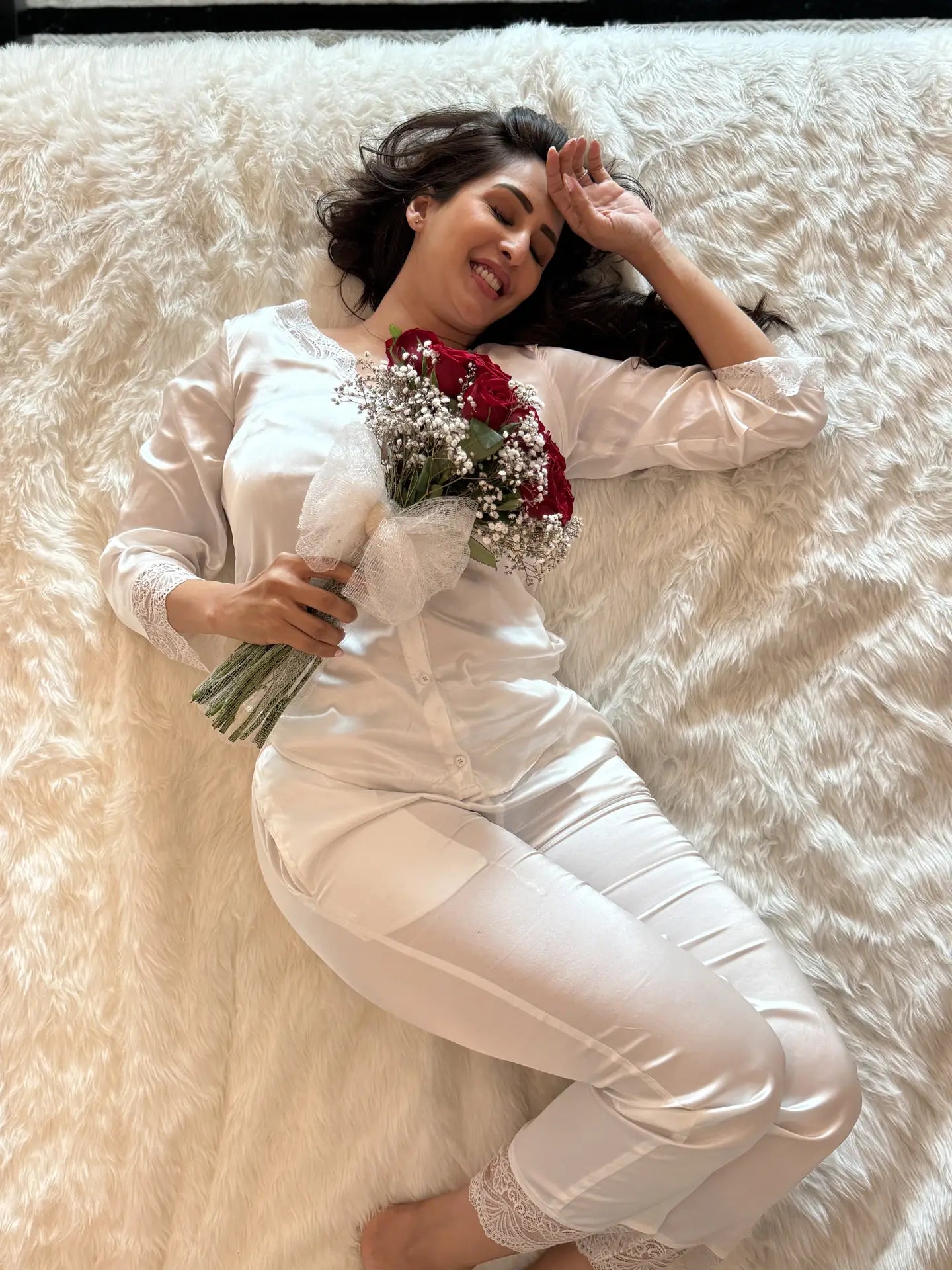 Shop lace satin set for ladies