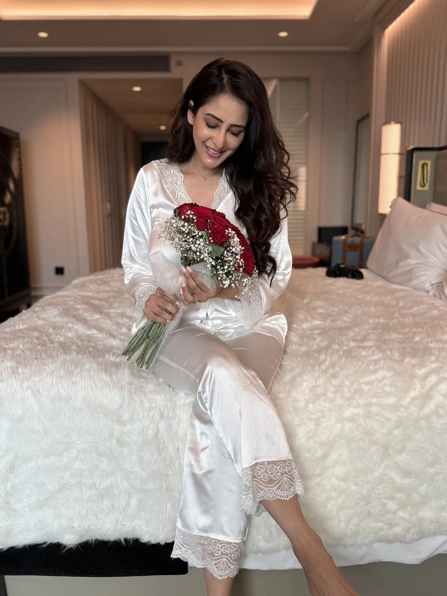 Shop lace satin set for women