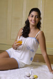Embroidered Cami and Shorts Set