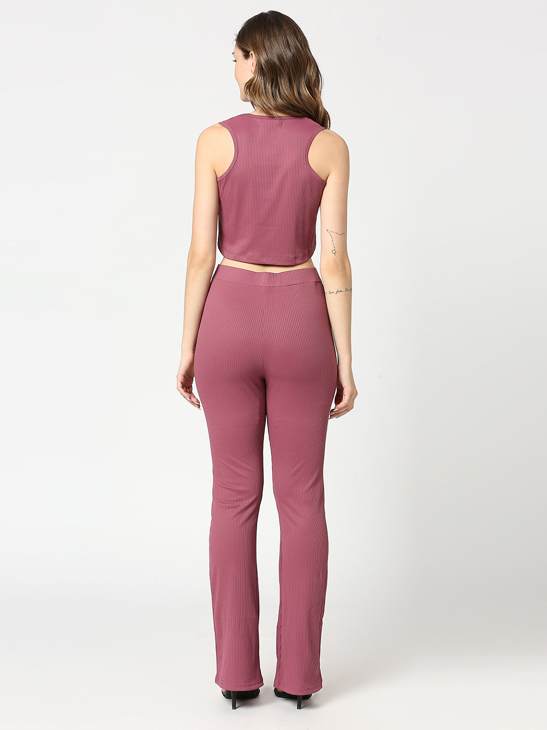Berry Bliss Ribbed 3-Piece Co-ord Set