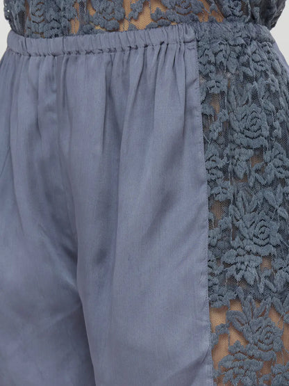 Shop Lace Top and Satin Shorts Set for Women